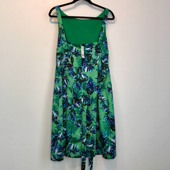 Green floral dress size 14 Banana Republic - Picture 6 of 10